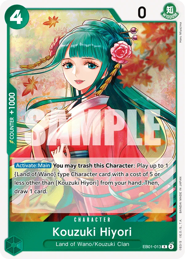 Kouzuki Hiyori EB01-013 – One Piece Card Game Character