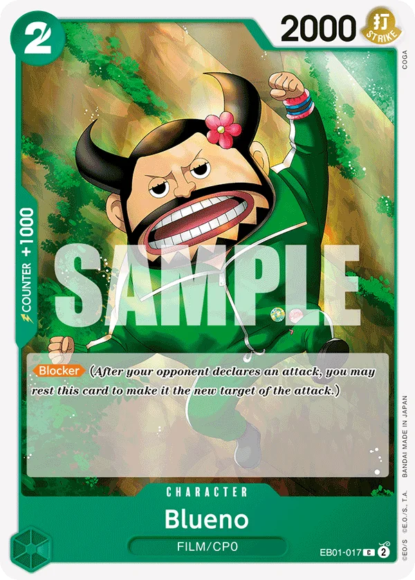 Blueno EB01-017 – One Piece Card Game Character
