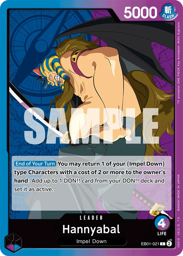 Hannyabal EB01-021 – One Piece Card Game Leader