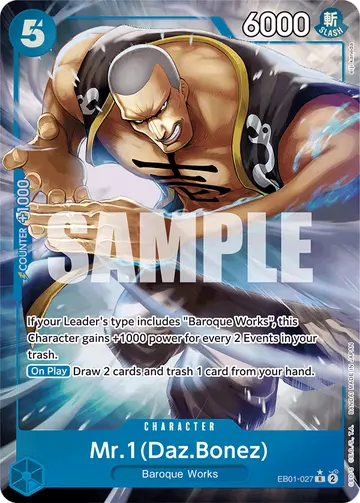 Mr.1(Daz.Bonez) EB01-027 (Alternate art)