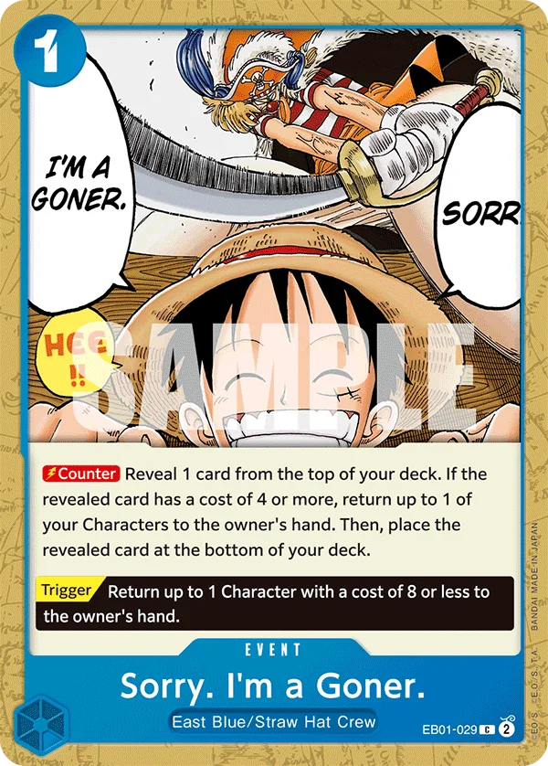 Sorry. I'm a Goner. EB01-029 – One Piece Card Game Event