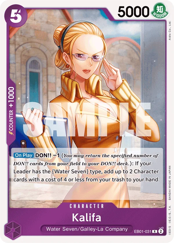 Kalifa EB01-031 – One Piece Card Game Character