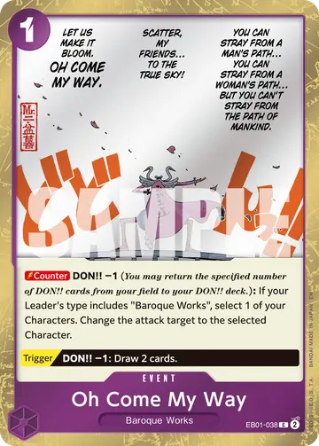 Oh Come My Way EB01-038 (Alternate art)