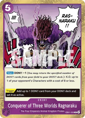 Conquerer of Three Worlds Ragnaraku EB01-039
