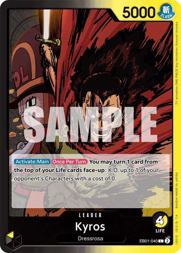 Kyros EB01-040 – One Piece Card Game Leader