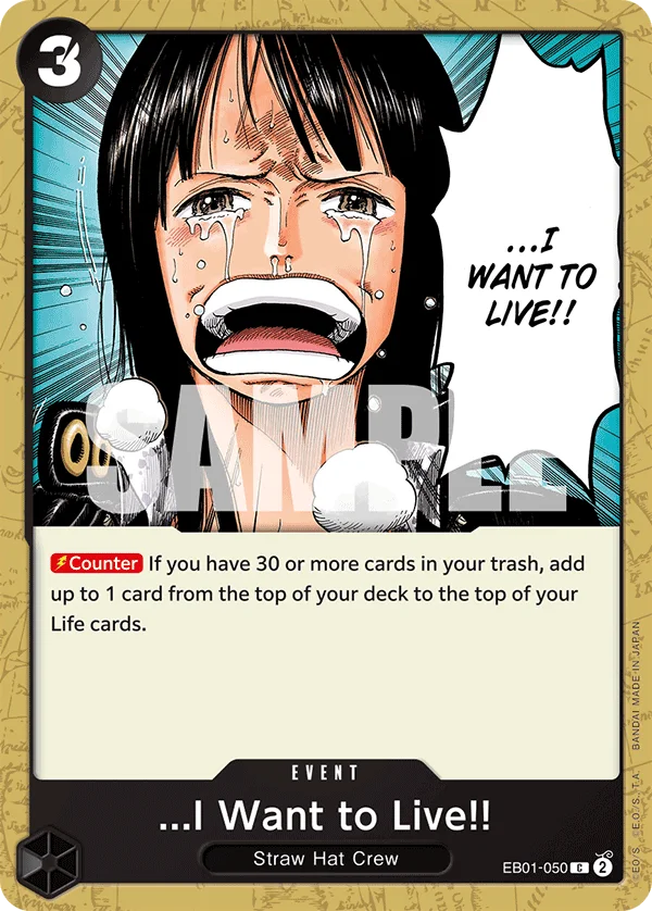 ...I Want to Live!! EB01-050 – One Piece Card Game Event