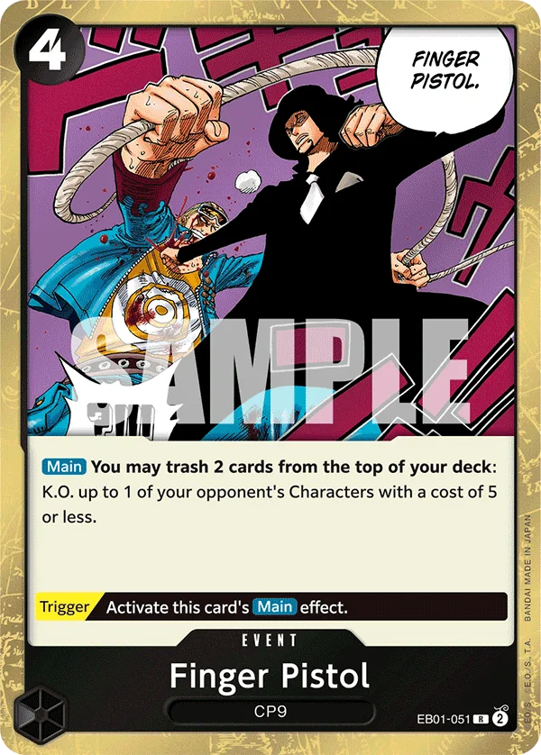 Finger Pistol EB01-051 – One Piece Card Game Event