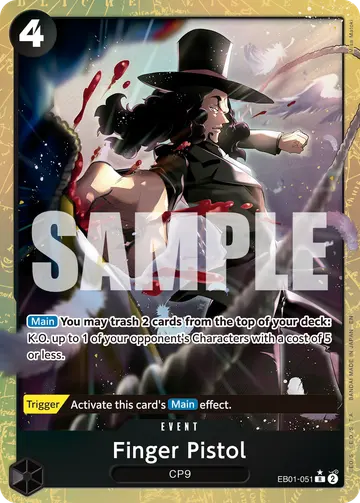 Finger Pistol EB01-051 (Alternate art)
