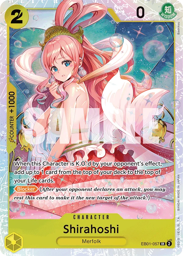 Shirahoshi EB01-057 – One Piece Card Game Character