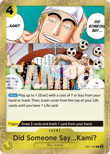 Did Someone Say...Kami? EB01-060 (Alternate art)