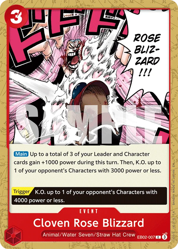 Cloven Rose Blizzard EB02-007 – One Piece Card Game Event