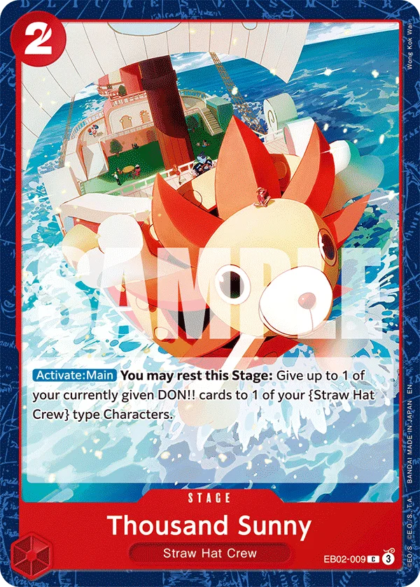 Thousand Sunny EB02-009 – One Piece Card Game Stage