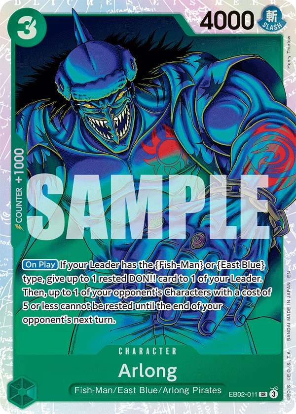 Arlong EB02-011 – One Piece Card Game Character