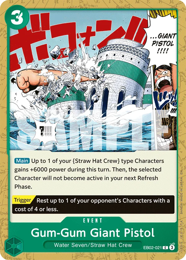 Gum-Gum Giant Pistol EB02-021 – One Piece Card Game Event