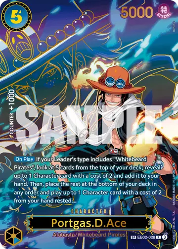 Portgas.D.Ace EB02-028 (Alternate art)