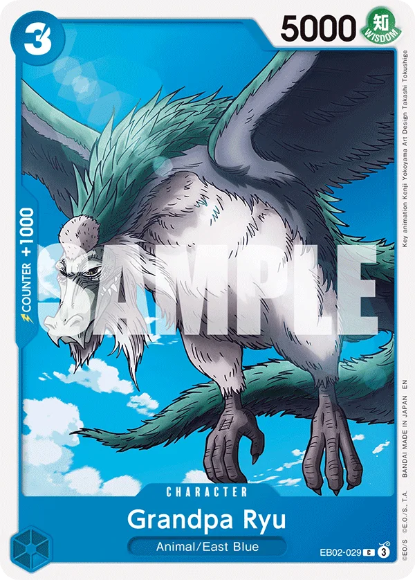 Grandpa Ryu EB02-029 – One Piece Card Game Character