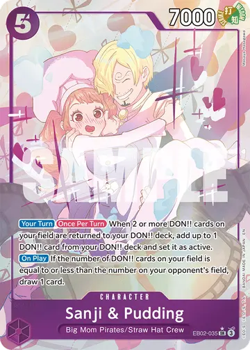 Sanji & Pudding EB02-035 (Alternate art)