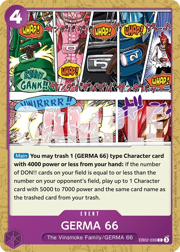 GERMA 66 EB02-039 – One Piece Card Game Event