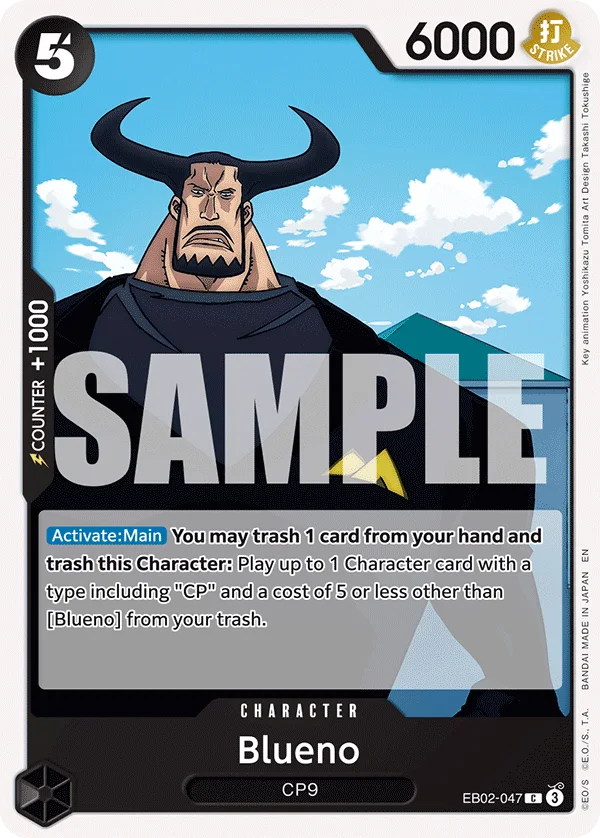 Blueno EB02-047 – One Piece Card Game Character