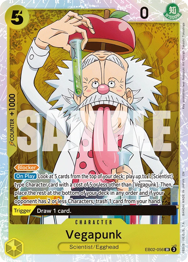 Vegapunk EB02-056 – One Piece Card Game Character