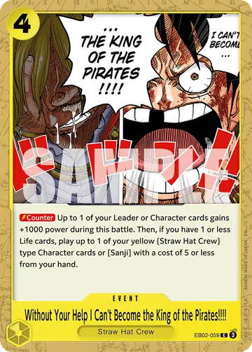 Without Your Help I Can't Become the King of the Pirates!!!! EB02-059