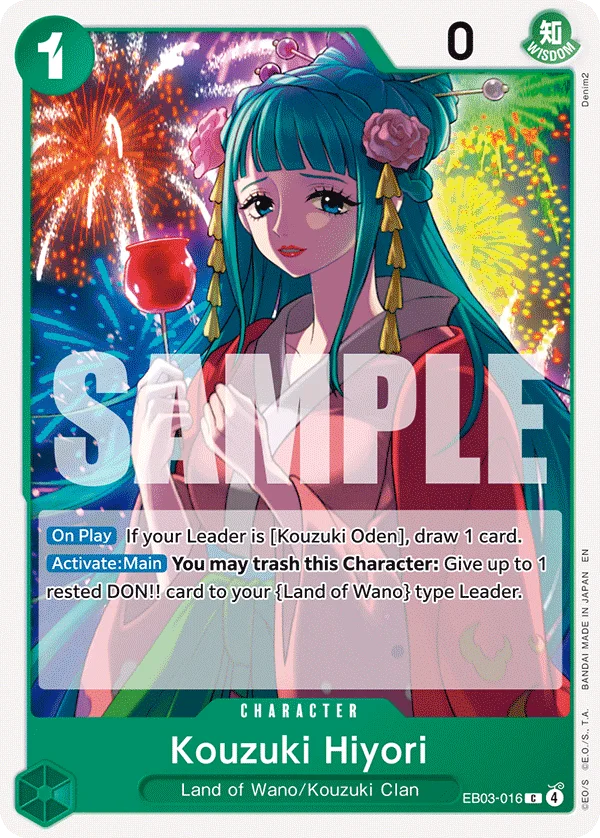 Kouzuki Hiyori EB03-016 – One Piece Card Game Character