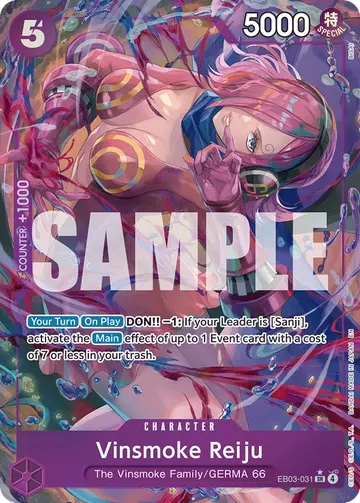 Vinsmoke Reiju EB03-031 (Alternate art)