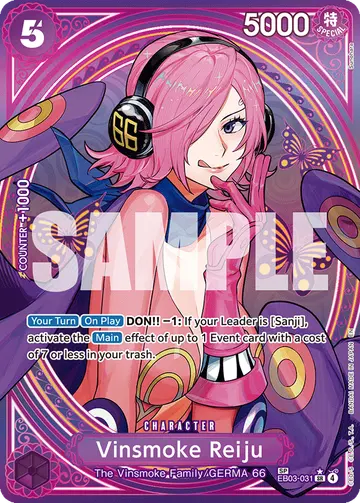 Vinsmoke Reiju EB03-031 (Alternate art)