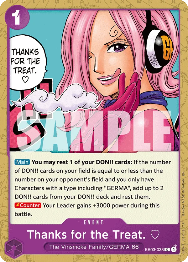 Thanks for the Treat. ♡ EB03-038 – One Piece Card Game Event