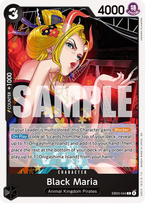 Black Maria EB03-044 – One Piece Card Game Character