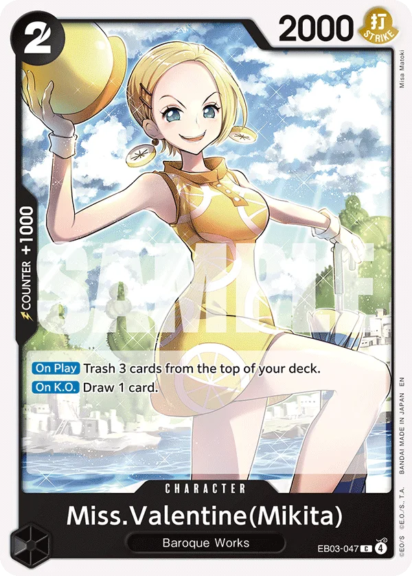 Miss.Valentine(Mikita) EB03-047 – One Piece Card Game Character