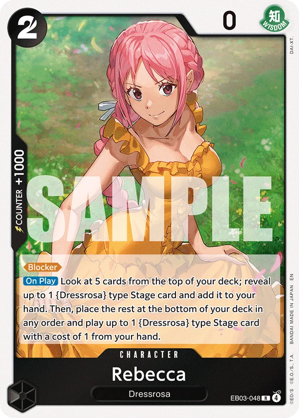 Rebecca EB03-048 – One Piece Card Game Character