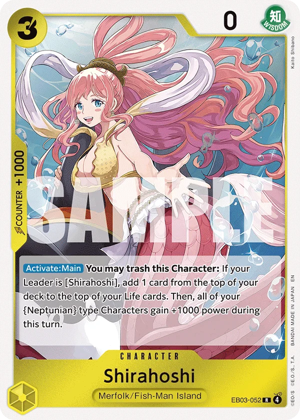 Shirahoshi EB03-052 – One Piece Card Game Character