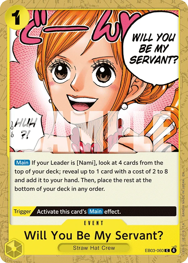 Will You Be My Servant? EB03-060 – One Piece Card Game Event