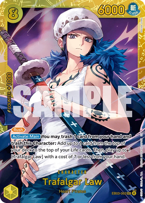 Trafalgar Law EB03-062 – One Piece Card Game Character