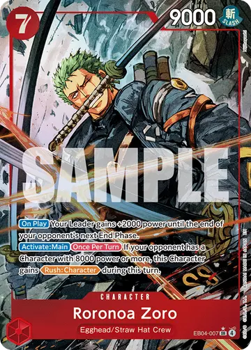 Roronoa Zoro EB04-007 (Alternate art)