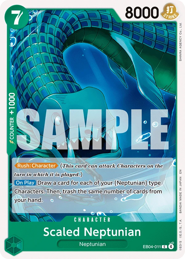 Scaled Neptunian EB04-011 – One Piece Card Game Character