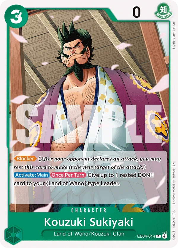 Kozuki Sukiyaki EB04-014 – One Piece Card Game Character