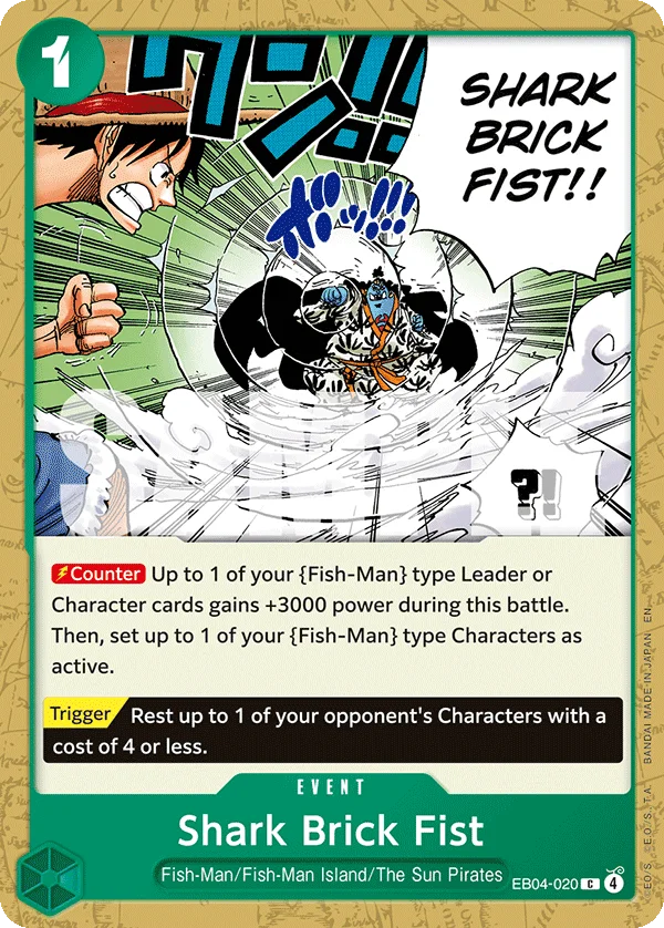 Shark Brick Fist EB04-020 – One Piece Card Game Event