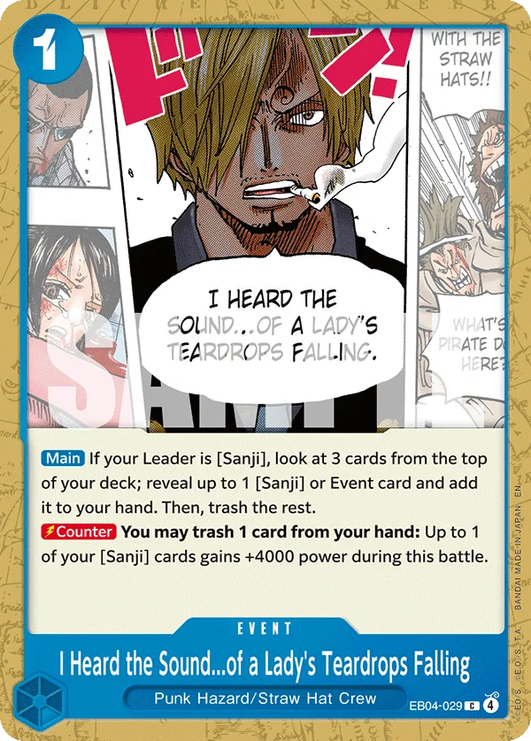 I Heard the Sound...of a Lady's Teardrops Falling EB04-029 – One Piece Card Game Event