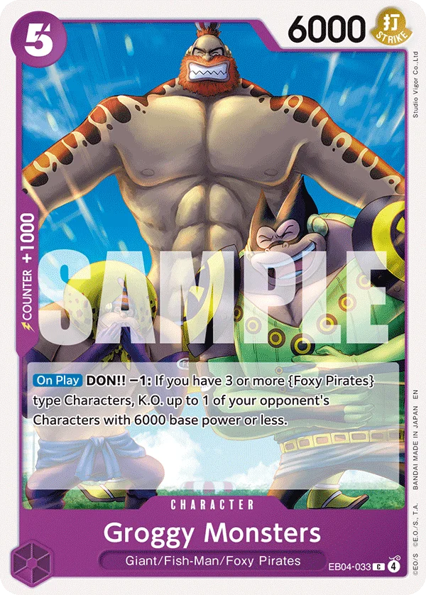 Groggy Monsters EB04-033 – One Piece Card Game Character