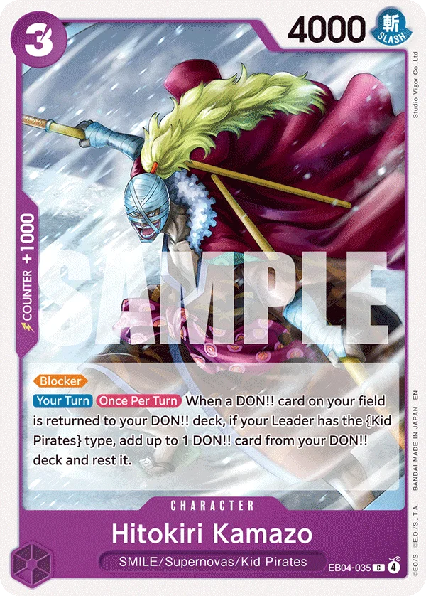 Hitokiri Kamazo EB04-035 – One Piece Card Game Character