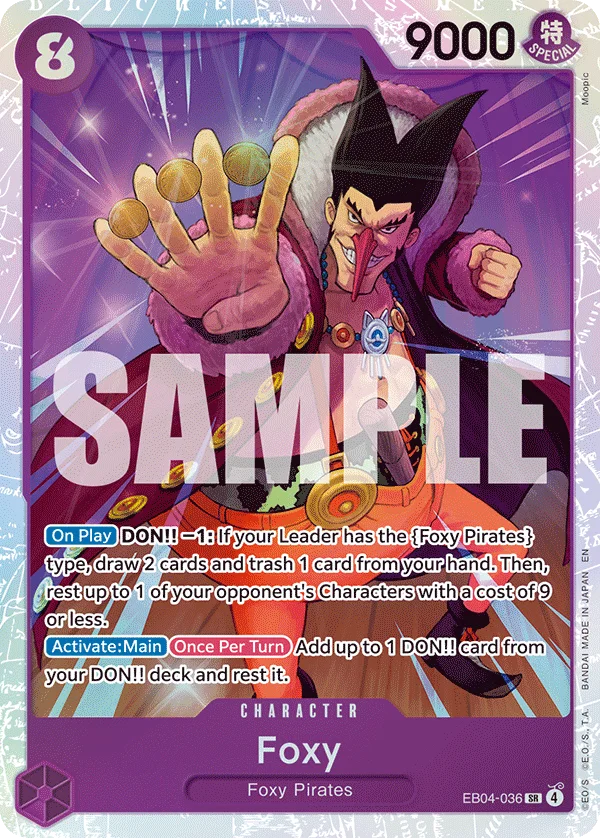 Foxy EB04-036 – One Piece Card Game Character