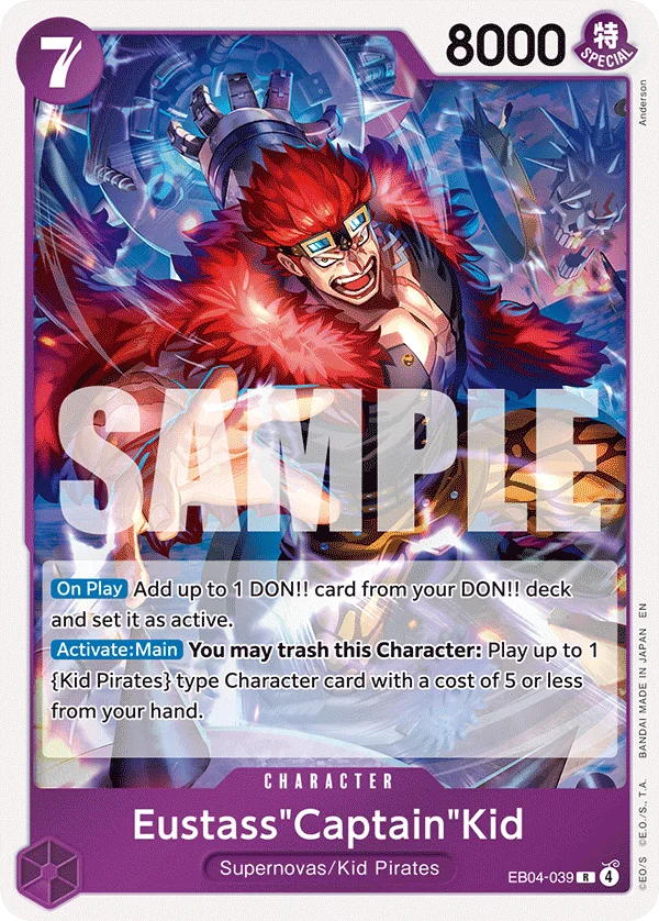 Eustass"Captain"Kid EB04-039 – One Piece Card Game Character