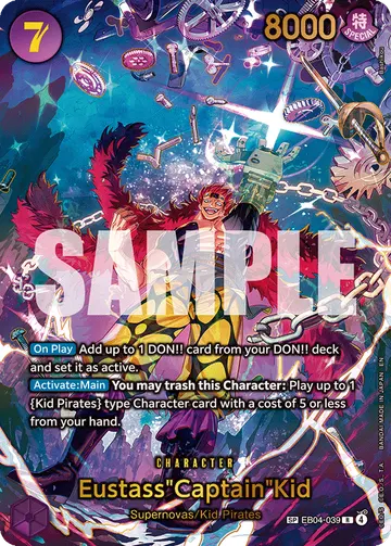 Eustass"Captain"Kid EB04-039 (Alternate art)
