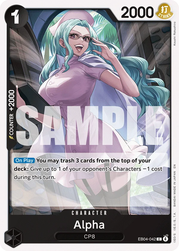 Alpha EB04-042 – One Piece Card Game Character
