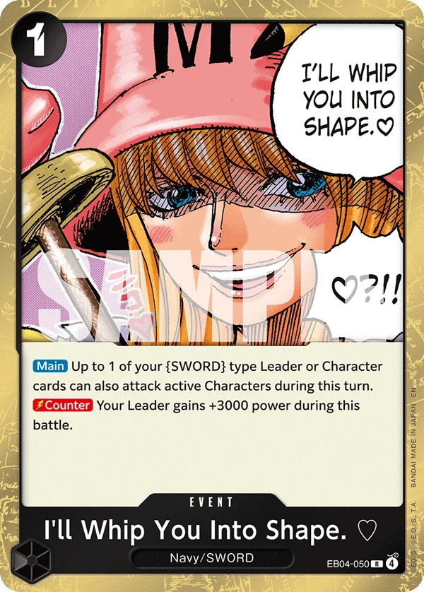 I'll Whip You Into Shape. ♡ EB04-050 – One Piece Card Game Event