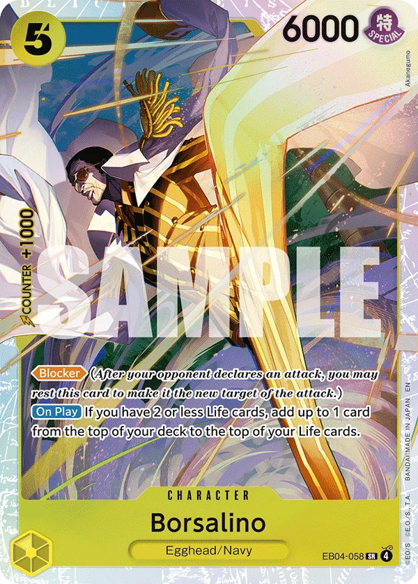Borsalino EB04-058 – One Piece Card Game Character