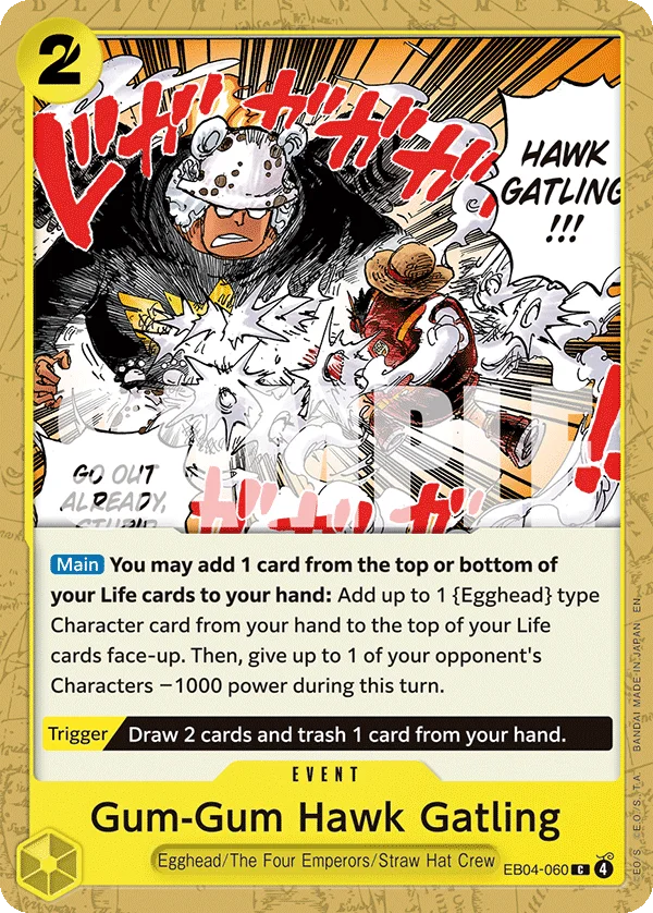 Gum-Gum Hawk Gatling EB04-060 – One Piece Card Game Event