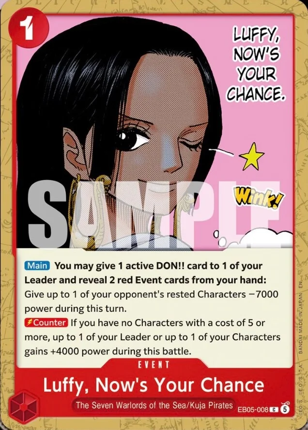 Luffy, Now's Your Chance EB05-008 – One Piece Card Game Event